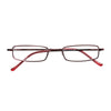 Reading Glasses Metal Spring Foot Portable Presbyopic Glasses with Tube Case +2.00D(Silver Gray)