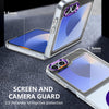 For Samsung Galaxy Z Flip6 lce Folding Series MagSafe Integrated Clear PC Phone Case(Purple)