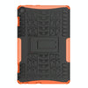 For Lenovo Tab M10 3rd Gen Tire Texture TPU + PC Tablet Case with Holder(Orange)