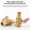 LAIZE Pneumatic Hose Barb Brass Shutoff Ball Valve, Specification:8mm
