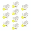 10 PCS B8.3 0.2W DC12V Wedge Instrument Panel COB LED Light Dashboard Gauge Cluster Indicator Lamp Bulb (White Light)