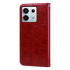For Xiaomi Redmi Note 13  5G Oil Wax Texture Leather Phone Case(Red)
