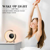 20W Dual Alarm Clock Touch Control Wake Up RGB Light with Nature Music for Sleep (Silver)