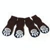 Dog Socks 3XL Brown - Anti-Slip, Breathable Cotton (Paw 6x16cm)