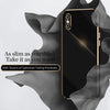 For iPhone XR XINLI Straight 6D Plating Gold Edge TPU Shockproof Case(Black)