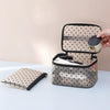 Flocking Love Mesh Portable Cosmetic Bag, Style: Small Square