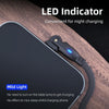 ENKAY 180 Degrees Rotating USB to 8 Pin Charging Data Cable with LED Light, Length:1m(Purple)
