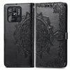 For Xiaomi Redmi 10C Mandala Flower Embossed Flip Leather Phone Case(Black)