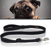 Reflective Dog Lead, Nylon, Breathable, Adjustable, Medium, Black