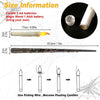 12pcs /Set LED Floating Candles Lights With Remote Control Christmas Halloween Decoration, Style: Pattern Magic Wand(Yellow Flash)