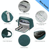 HAWEEL Corduroy Triangular Pen Case Makeup Pouch Travel Cosmetic Organizer Bag(Emerald)