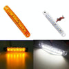 MK-224 10pcs 12-24V Truck Trailer 9LED Side Light Tail Lamp Signal Light(Red)