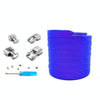3 Sets SLK16 Metal Hook Lazy People Free-Tied Elastic Lace(Dark Blue)