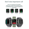KR06 Waterproof Pedometer Sport Smart Watch, Support Heart Rate / Blood Pressure Monitoring / BT Calling(Black)