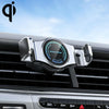 15W Mini Car Wireless Charger Phone Smart Sensing Holder(Silver)