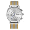 BAOGELA 1611 Small Three-pin Luminous Chronograph Calendar Quartz Watch For Men(Gold Between Silver and White)