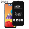 For Samsung Galaxy M01s 25pcs High Aluminum Large Arc Full Screen Tempered Glass Film