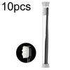 10pcs Nano Silk Soft Bristle Independent Packing Portable Couple Toothbrush, Spec: Black Wave