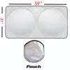 150x80cm Car Double Circle Sun Visor Heat Insulation Sun Protection Sun Block