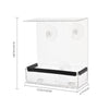 Clear Acrylic Square Bird Feeder - Durable & Weatherproof