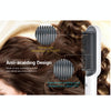 K-SKIN KD380 Hair Straightener Electric Straight Hair Curler Comb Brush PTC Heating Ceramic Straight Hair Brush, EU Plug(White)
