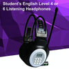 HRD-308S Portable FM Campus Radio Receiver Headset(Black)