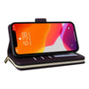 For iPhone 12 / 12 Pro Nine-card Slots Zipper Wallet Bag Leather Phone Case(Dark Purple)