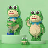 855pcs /Box Children Educational Assembly Small Frogs Building Blocks Toy(Cheering)