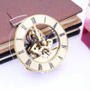 Metal See-through Quartz Clock Gear Clock DIY Accessories 149mm Golden Clock Head