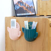 Cactus Shape Punch-Free Toothbrush Toothpaste Storage Rack Bathroom Wall Suction Dental Holder,Random Color Delivery