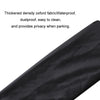 1pair Dustproof Waterproof Thickened Oxford Cloth License Plate Cover(Black)