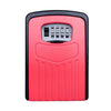Large Wall Mounted Key Safe Box - 10,000 Combination Lock (Red)
