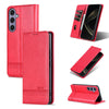 For Samsung Galaxy A56 5G AZNS Magnetic Calf Texture Flip Leather Phone Case(Red)