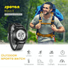 SPOVAN Bravo II Multifunctional Outdoor Sports Compass Watch(Black+White)