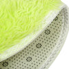 Green Plush Round Pet Bed, Large 60x60cm - Warm & Cosy