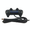 For PS4 Handle Wired Handle Cable Game Controller(Black Blue)