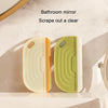 Mini Wiper Bathroom Mirror Glass Silicone Cleaning Tool Countertop Tile Scraper(Cream)