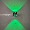 LED Up And Down Light Wall Light Double-Sided Crystal Aluminum Lights Upper Outlet, Power:6W(Green Light)