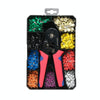 1230pcs /Set Tube-Type Cold-Pressed Terminal Block Crimping Pliers Plastic Box Set