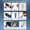 3U 100pcs / Can JINGHUA S688 Gigabit Transport Cabling Extruded Super Cat6 Dual Shield RJ45 8P8C Connector