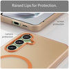For Samsung Galaxy S24 FE 5G MagSafe Frosted Translucent TPU + PC Full Coverage Phone Case(Orange)