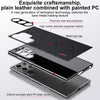 For Samsung Galaxy S25 5G Plain Leather PC Phone Case(Brown)