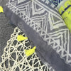 180 X 85cm  Women Cotton And Linen Scarf Retro Splicing Bohemian Printed Silk Shawl SL2310-017