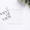 15 x 15cm Acrylic Texture Background Board Photo Props Background Decorative Geometric Ornaments(Thick Stripes)