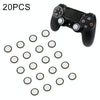 20 PCS Luminous Silicone Protective Cover for PS4 / PS3 / PS2 / XBOX360 / XBOXONE / WIIU Gamepad Joystick(Black)