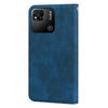 For Xiaomi Redmi 10A 4G Frosted Business Magnetic Horizontal Flip PU Phone Case(Blue)
