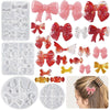 Bowknot Hairpin Jewelry Silicone Molds DIY Epoxy Resin Casting Mould Style 002