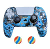 2 PCS PS5 Gamepad Silicone Protective Cover(1+ Hats)
