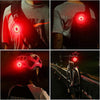 Bicycle Smart Sensor Brake Light USB Tail Light Warning Light(Titanium)