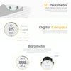 SPOVAN Bravo II Multifunctional Outdoor Sports Compass Watch(Black+White)